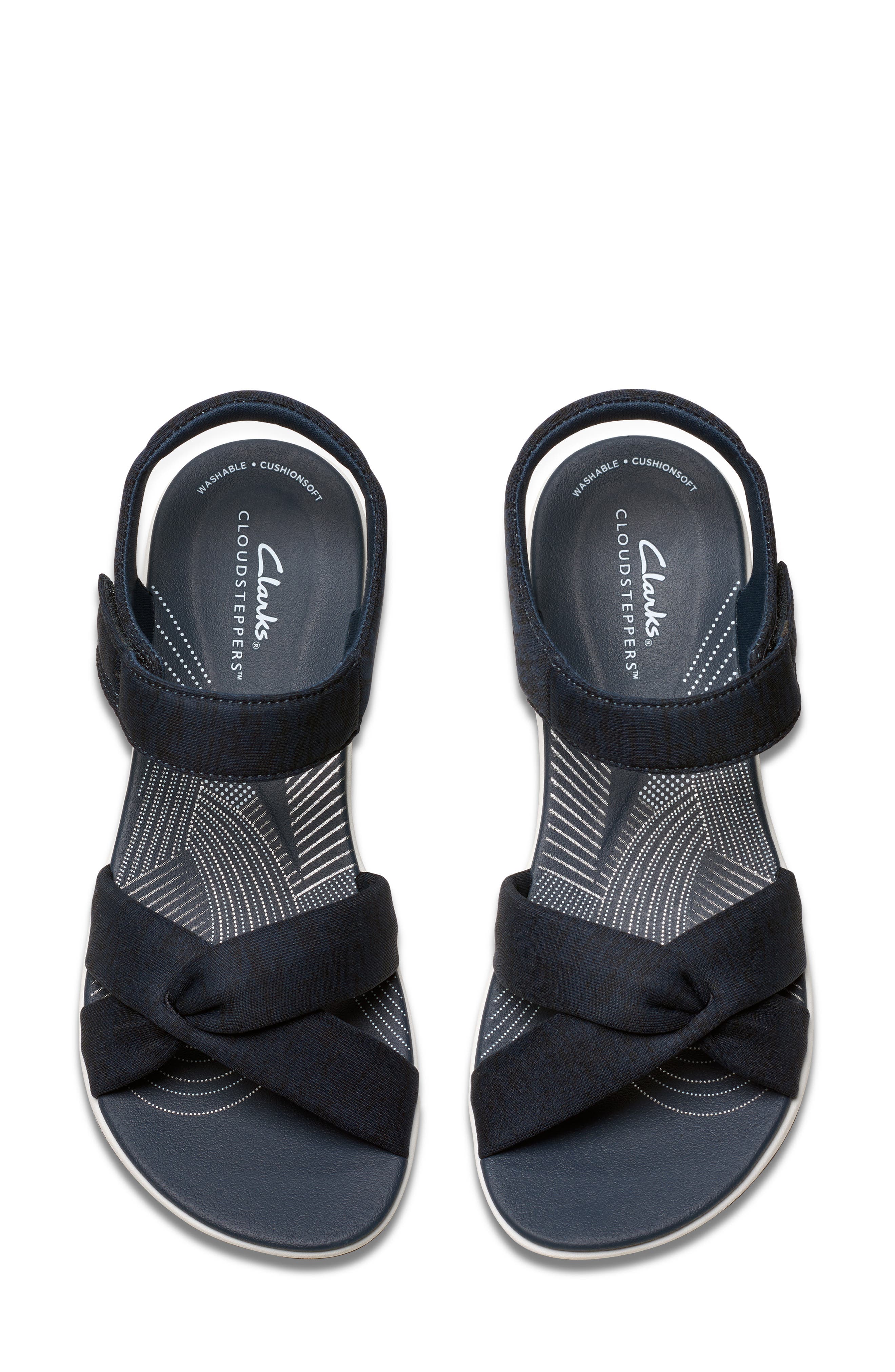 Arla Daisy Sandal, Alternate, color, NAVY