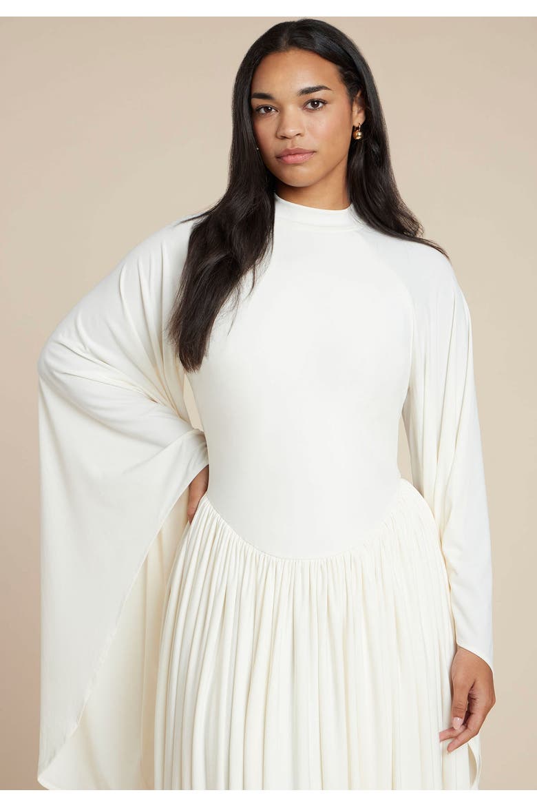 Flowy Jersey Maxi Dress, Alternate, color, COCONUT MILK