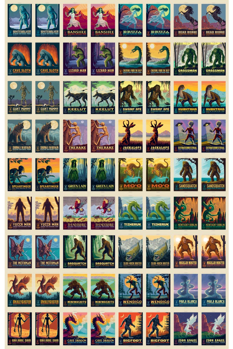 Legends of National Parks Memory Game, Alternate, color, Multicolor