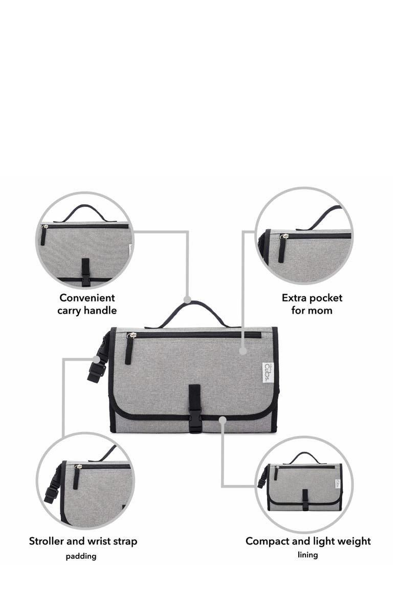 Comfy Cubs Portable Large Changing Pad, Alternate, color, Solid Grey