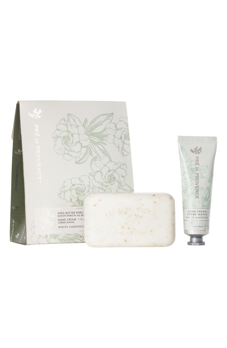 EUROPEAN SOAPS Pre de Provence Heritage Gift Set, Main, color, White Gardenia