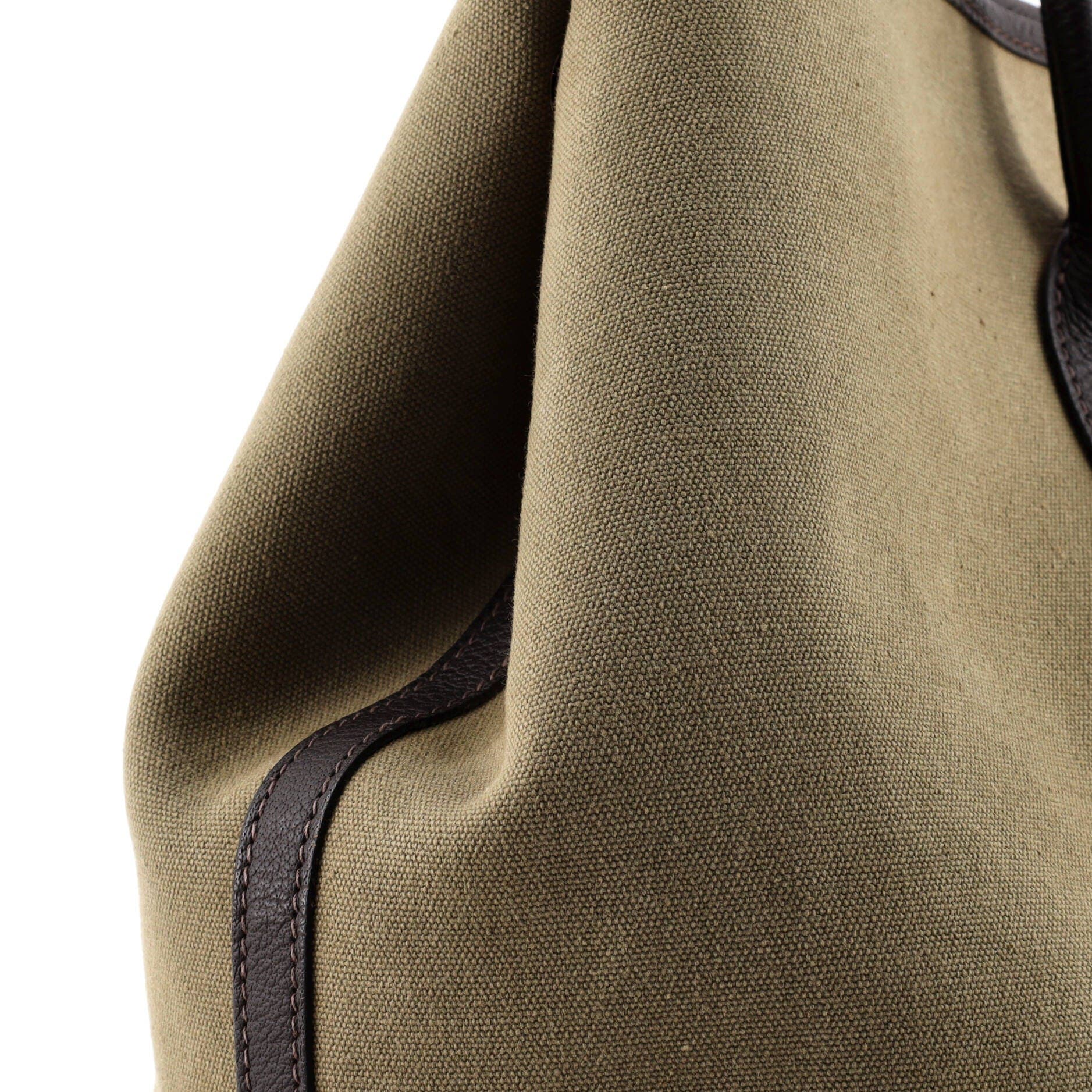 Pre-Owned Hermes Garden Party Tote Toile and Leather 36, Alternate, color, 