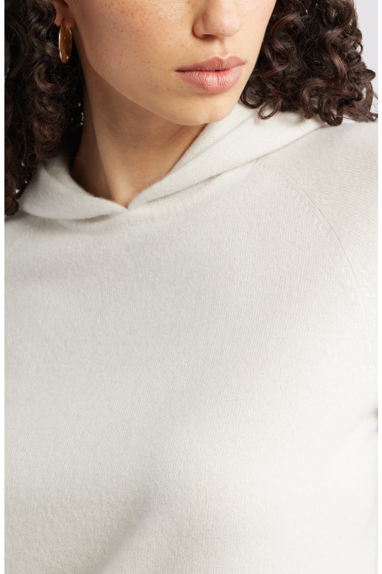 Cashmere Sweater Hoodie, Alternate, color, IVORY SAND