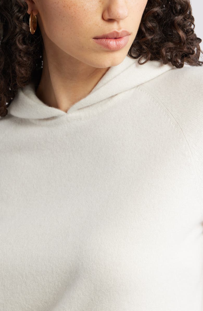 Nordstrom Cashmere Sweater Hoodie, Alternate, color, Ivory Sand