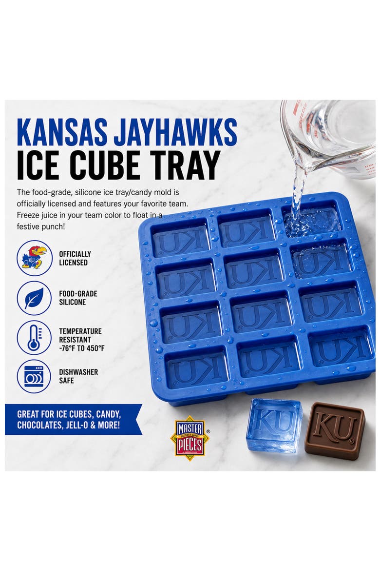 Kansas Jayhawks Ice Cube Tray, Alternate, color, Multicolor