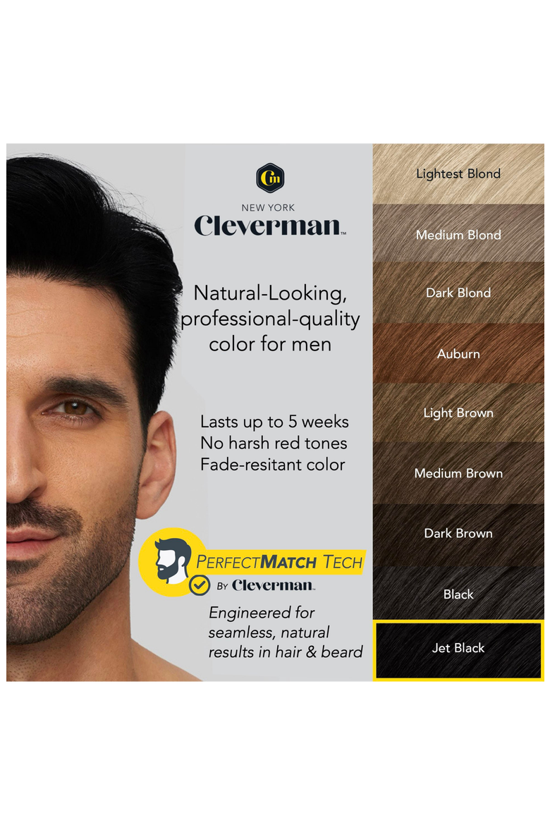 2X Pack Reusable Beard & Hair Dye Kit, Alternate, color, Jet Black