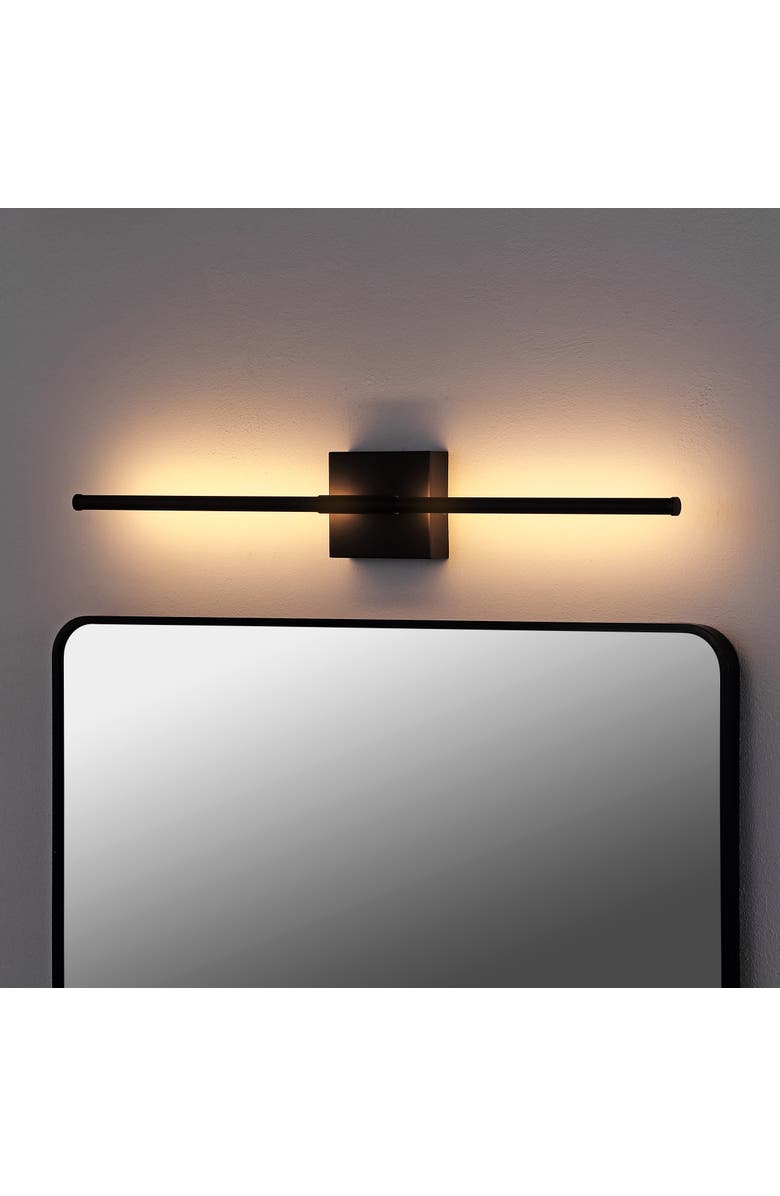 JONATHAN Y Makena Modern Minimalist Dimmable Integrated LED Metal Wall Sconce, Alternate, color, Oil Rubbed Bronze