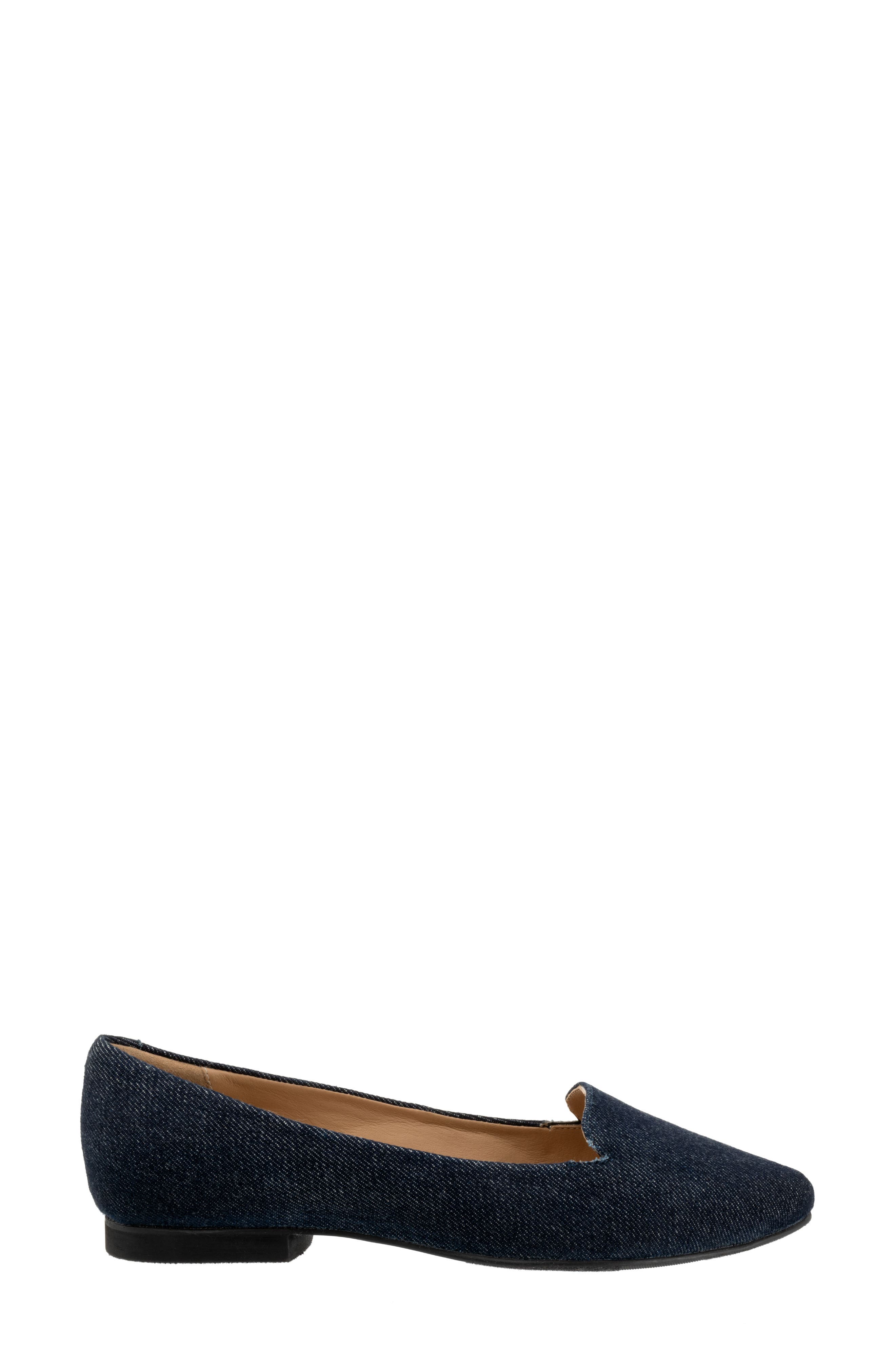 Harlowe Pointed Toe Loafer, Alternate, color, BLUE JEAN