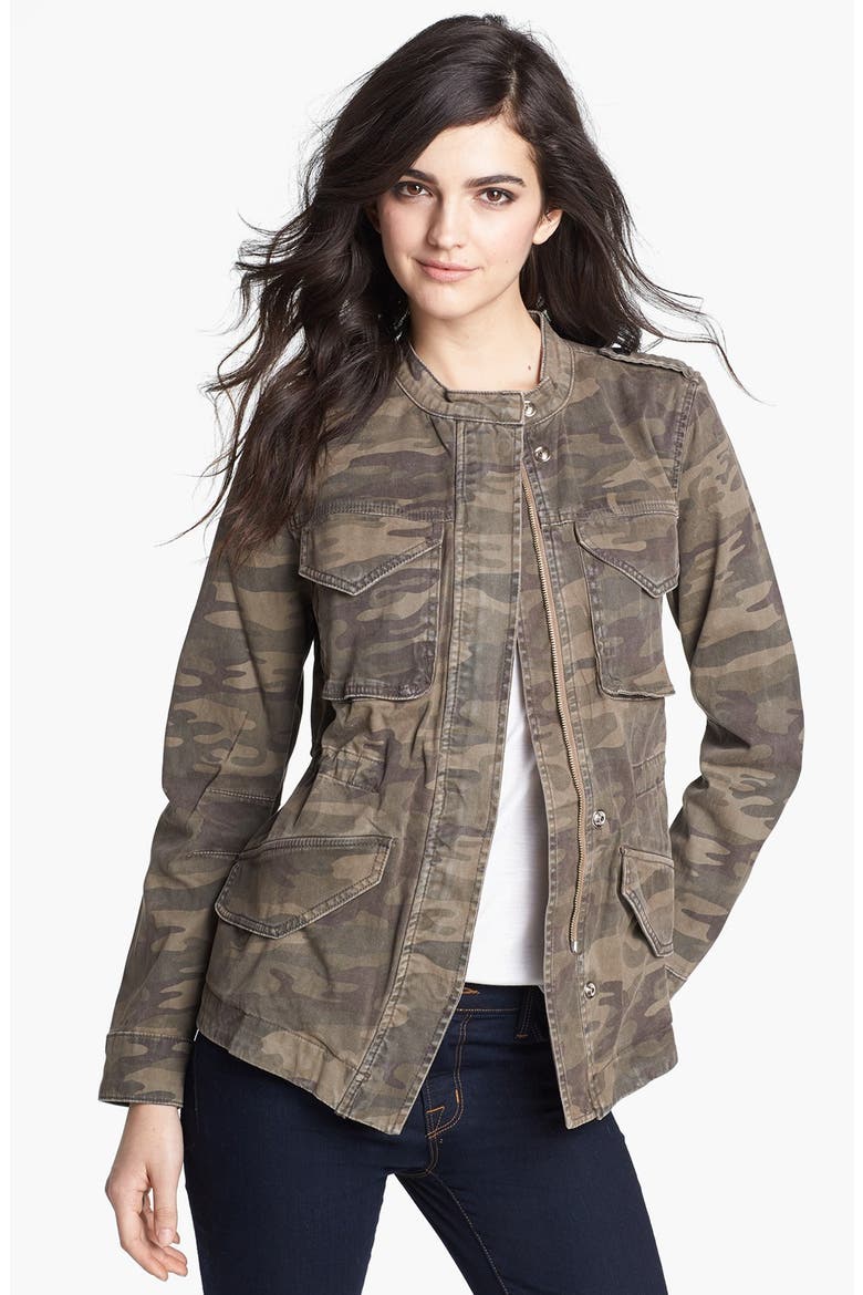 Camouflage Print Jacket, Main, color, SAFARI