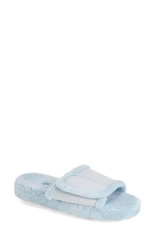 Acorn Waffle Spa Slide Slipper in Powder Blue 