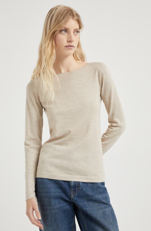 Shop Brunello Cucinelli Sparkling Sweater In Desert
