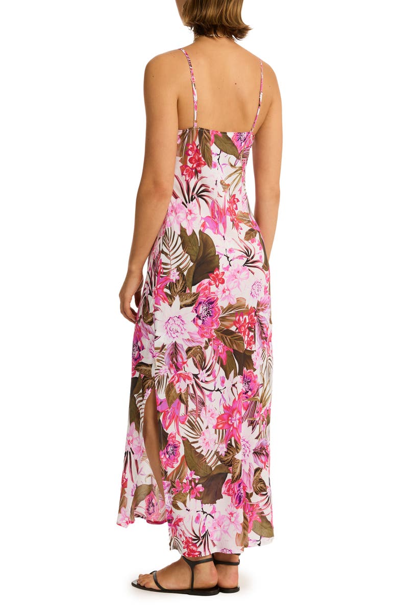 Sea Level Isla Cover-Up Maxi Slipdress, Alternate, color, White