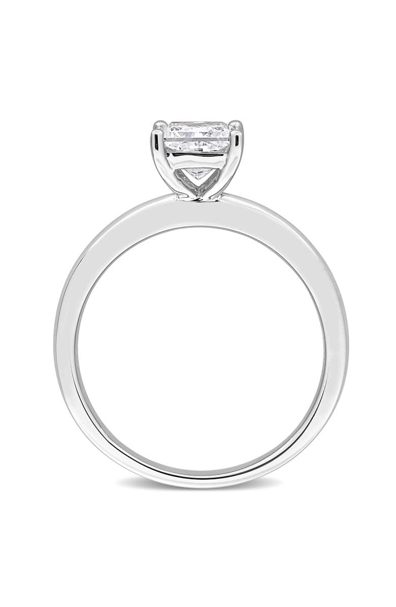 Julianna B. Lab-Grown Diamond Princess Solitaire Ring 10k, Alternate, color, White Gold
