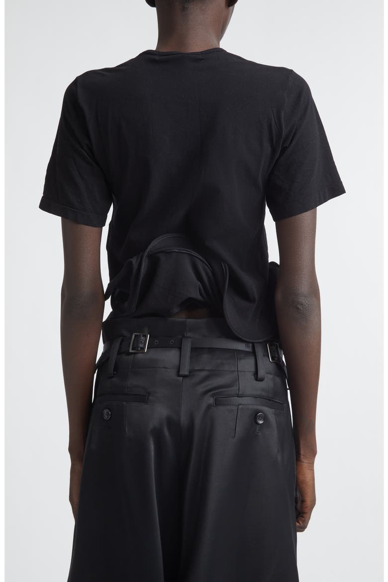 Wired Cutout Mesh T-Shirt, Alternate, color, BLACK