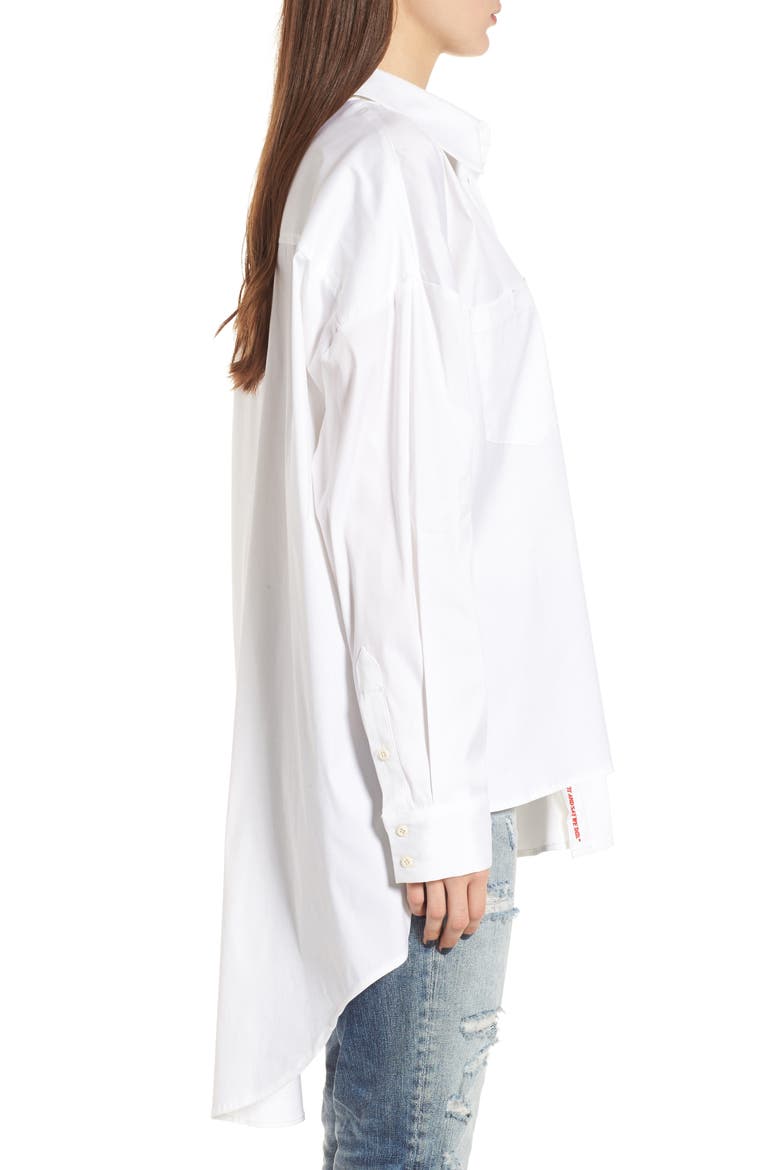 Asymmetrical Shirt, Alternate, color, BRIGHT WHITE