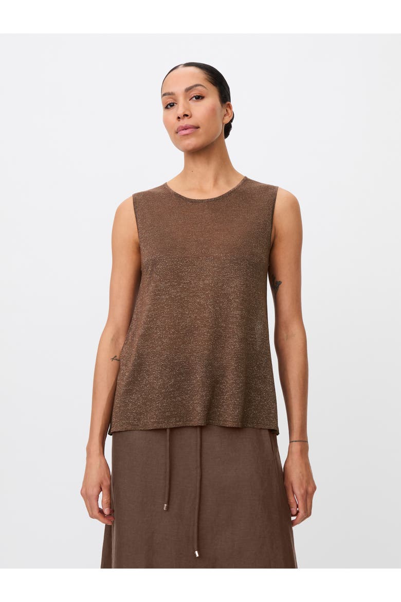 Mafarilynn Round Neck knit Top, Main, color, Sh. Chocolate