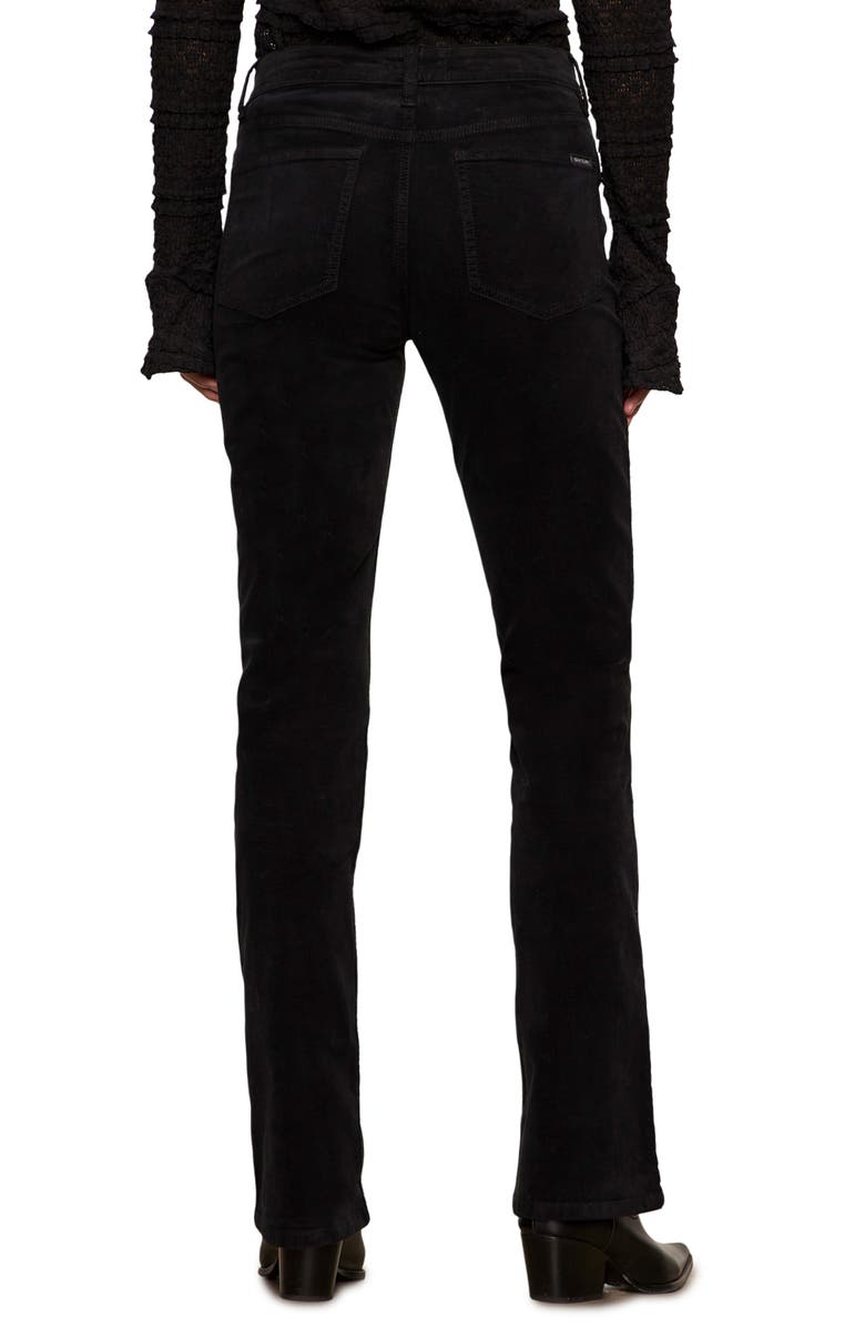 Sanctuary High Waist Bootcut Velveteen Pants, Alternate, color, Black