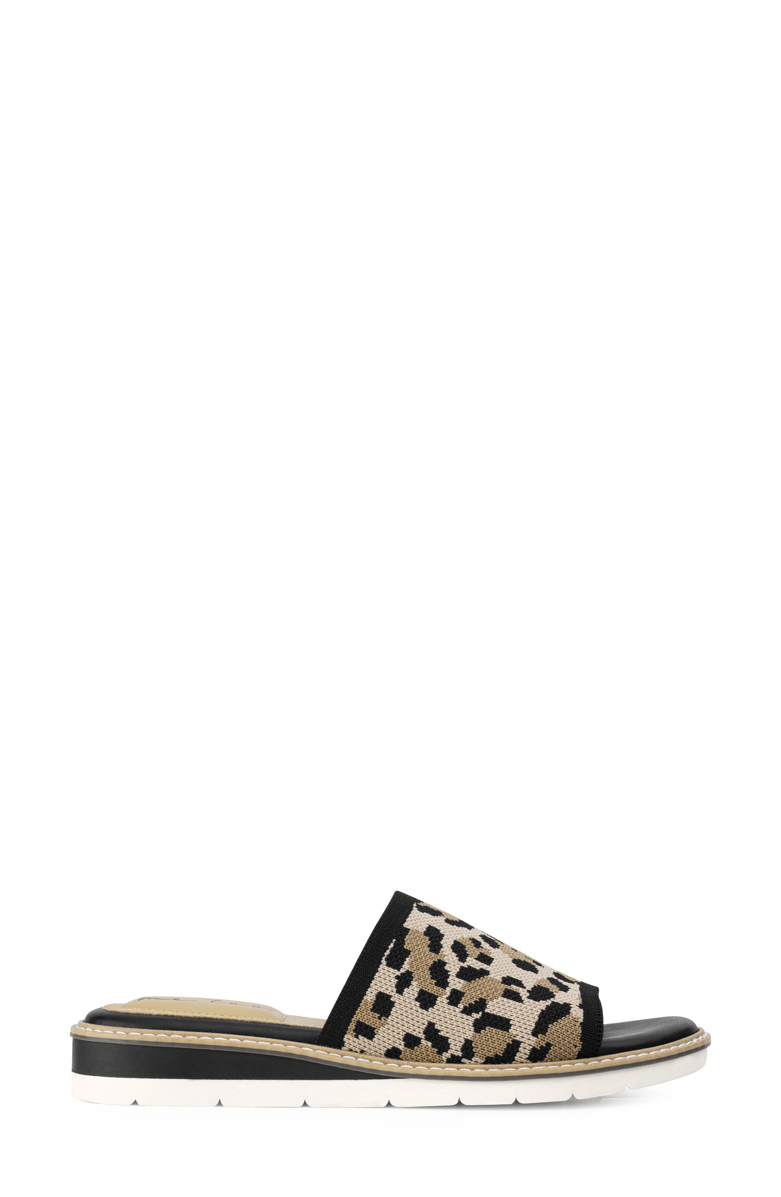 Aaryn Slide Sandal, Alternate, color, LEOPARD