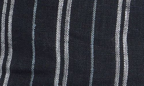 Vince Messa Stripe Hemp Bucket Hat In Coastal Blue