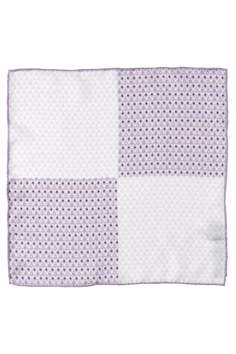 x Disney Mickey Dot Silk Pocket Square, Alternate, color, PURPLE