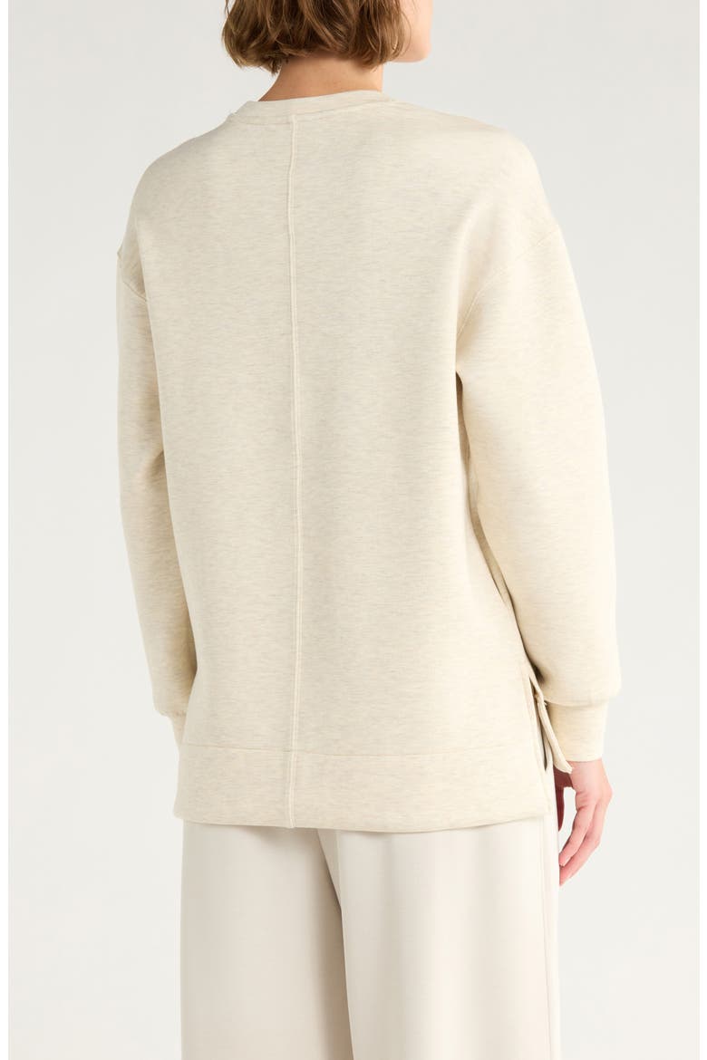 Air Essentials Brushed Crewneck Top, Alternate, color, HEATHER CREAM