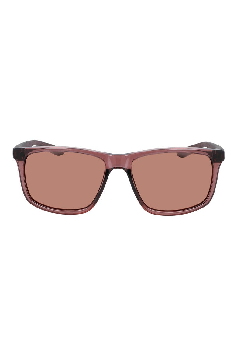 Chaser Ascent 59mm Rectangular Sunglasses, Main, color, SMOKEY MAUVE/ COPPER LENS