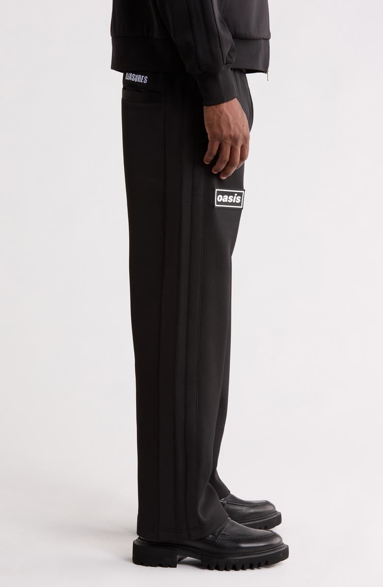 PLEASURES x Oasis Forever Track Pants, Alternate, color, Black