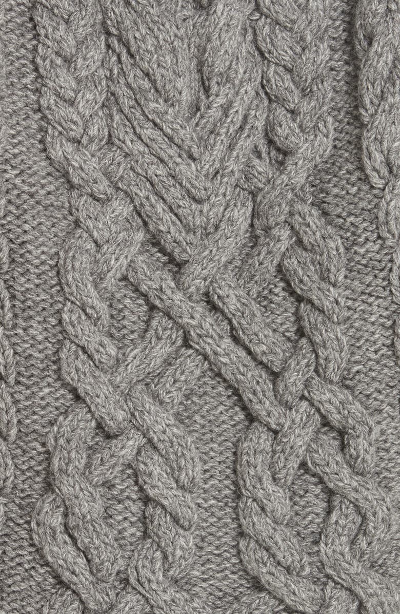 PARTOW Mélange Cable Knit Hooded Sweater, Alternate, color, 