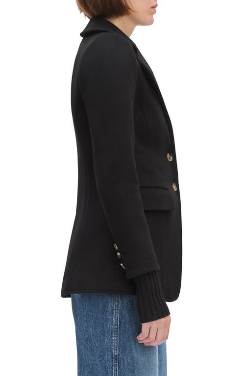 Favorite Daughter The City Layered Wool Blend Blazer In Black