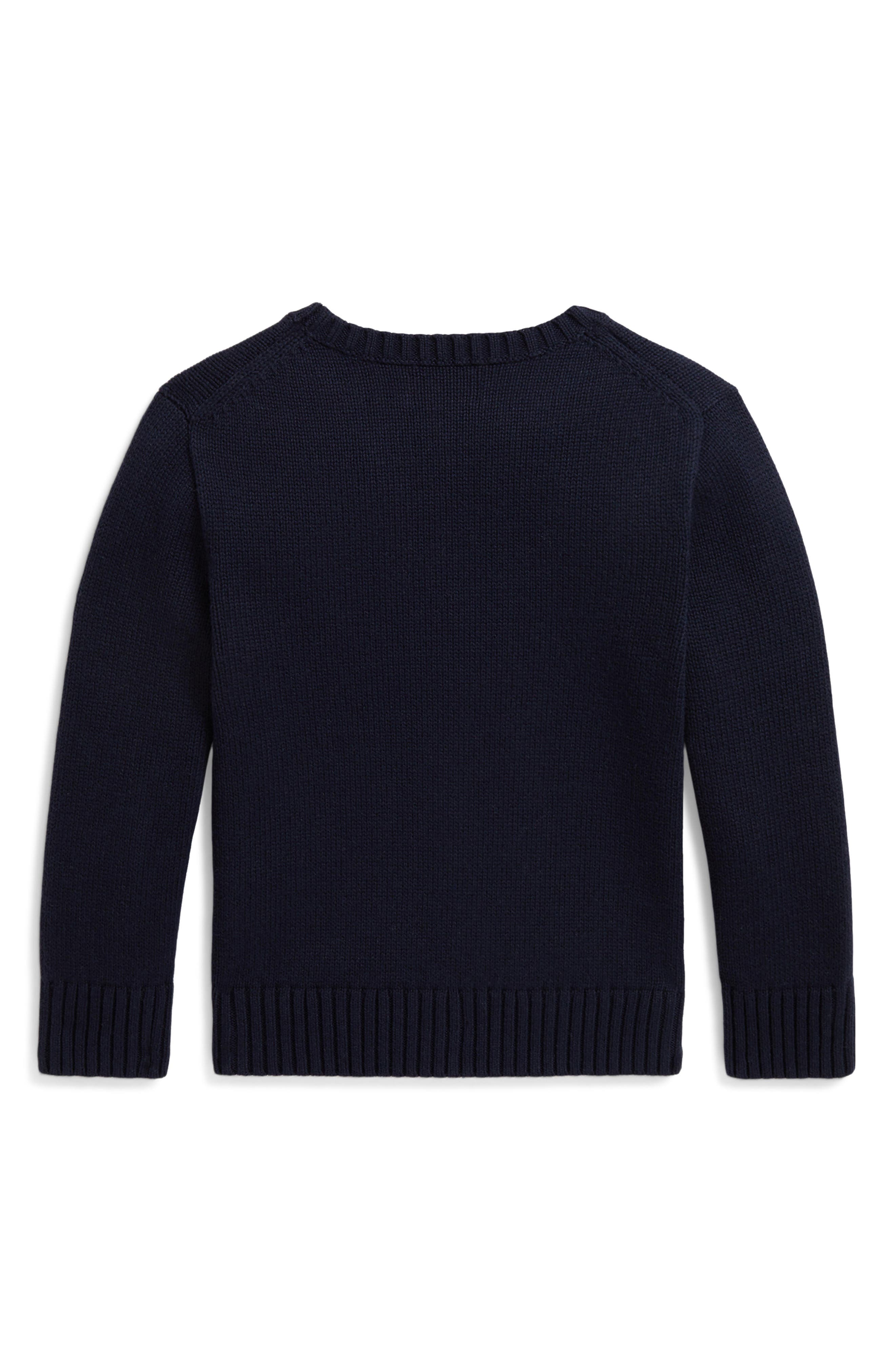 Polo Ralph Lauren Kids' Beagle Intarsia Cotton Sweater | Nordstrom