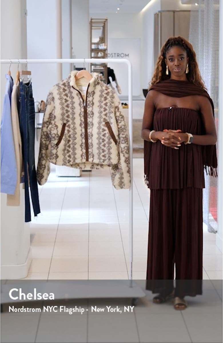 Mackensy Faux Shearling Bomber Jacket, sales video thumbnail