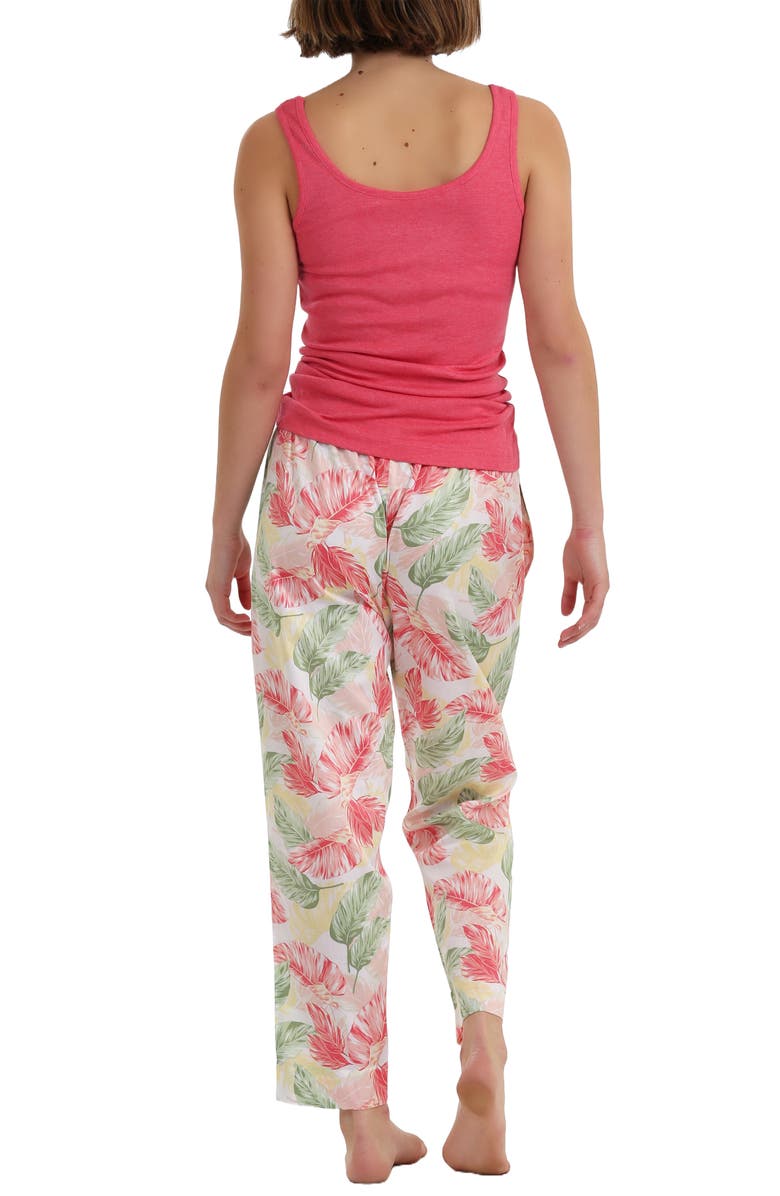Papinelle Faye Floral Print Cotton Sateen Pajama Pants, Alternate, color,