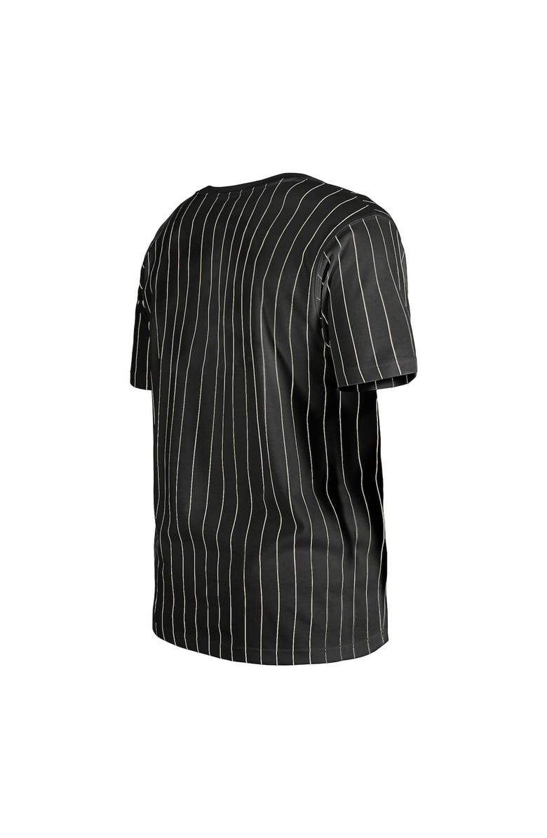 New Era Men's New Era Black San Francisco Giants Throwback Pinstripe T-Shirt, Alternate, color, 