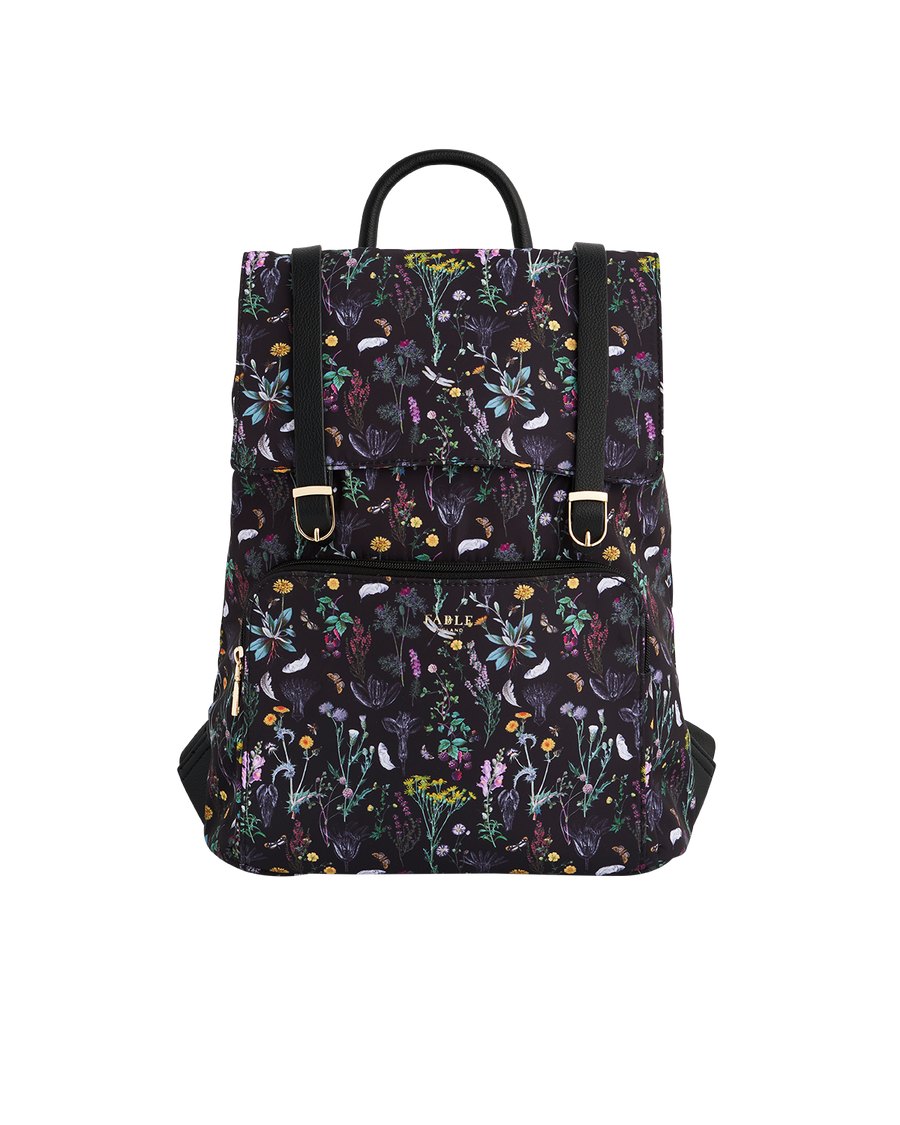 Fable England Wilderness Black Buckle Backpack, Main, color, Black