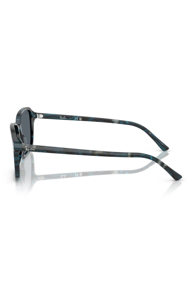 56mm Square Sunglasses, Alternate, color, BLUE