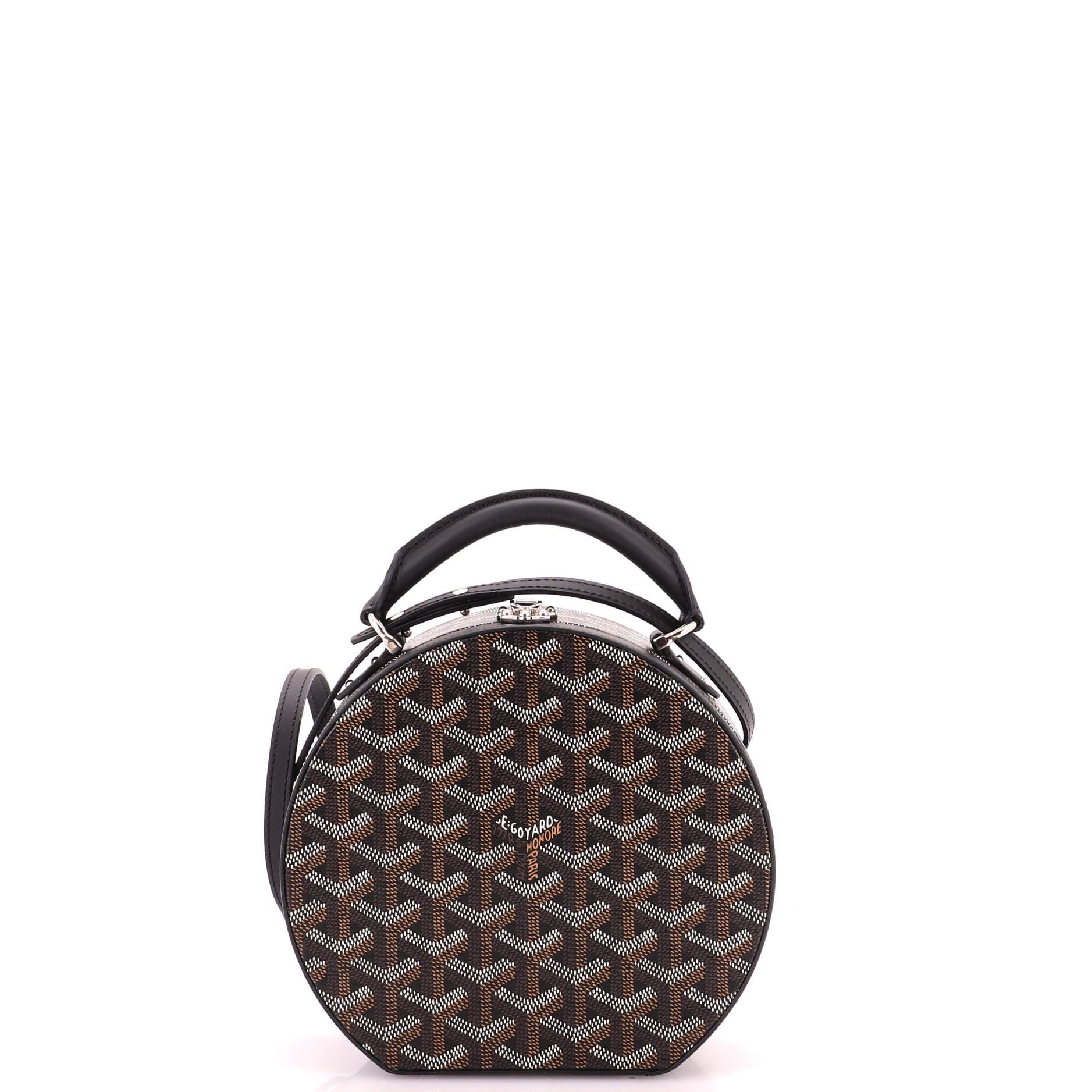Alto Hatbox Bag Coated Canvas, Main, color, Black
