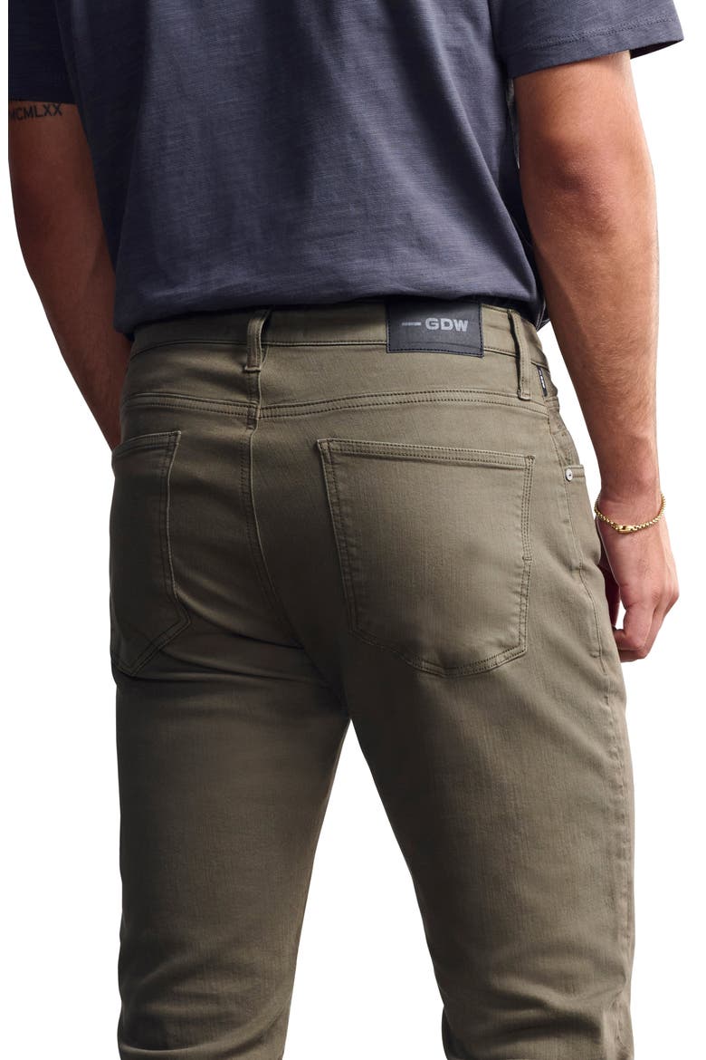 Bridge Straight Leg Jeans, Alternate, color, OLIVE DENIM
