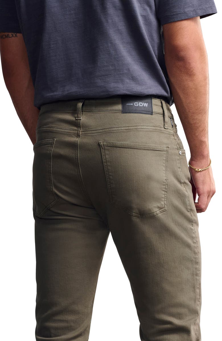 General Denim Works Bridge Straight Leg Jeans, Alternate, color, Olive Denim