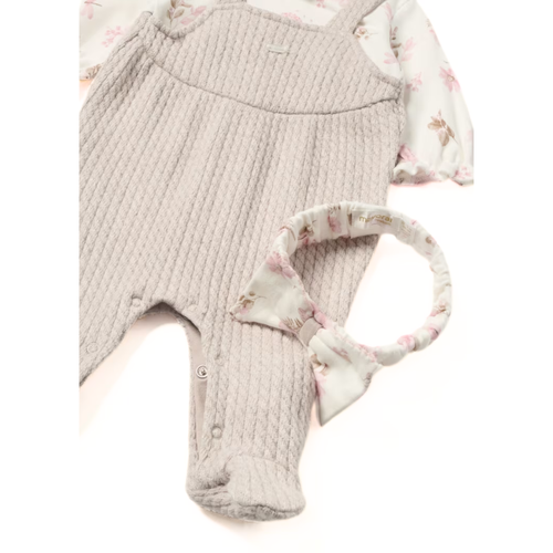 Mayoral Baby Romper And Headband Set In Pink