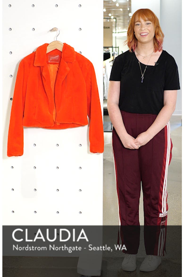 Cropped Faux Fur Jacket video