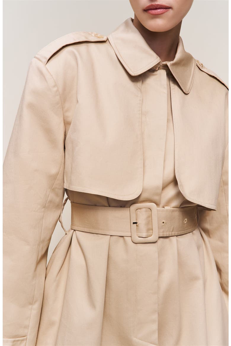 Thea Trench Coat, Alternate, color, Soft Taupe