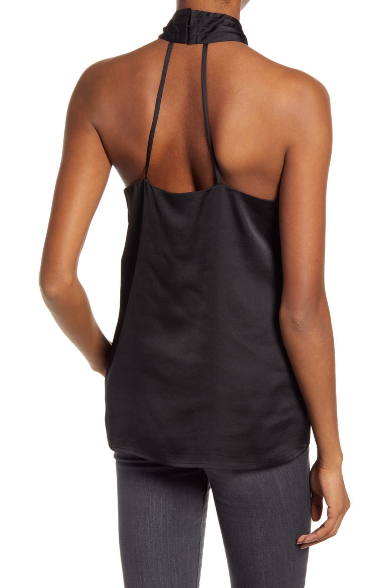 Twist Neck Tank, Alternate, color, BLACK