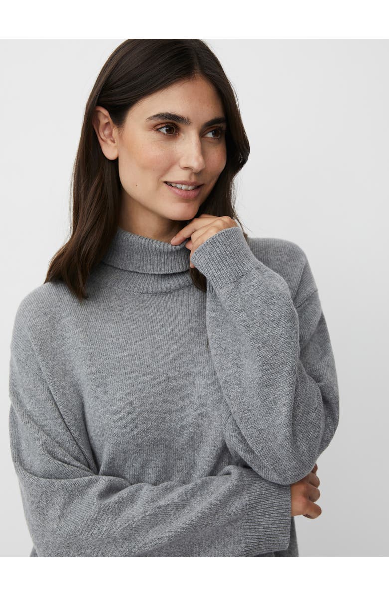 Masai Copenhagen MaFaricka Long Sleeve Roll Neck Sweater, Alternate, color, M. Grey Mel.