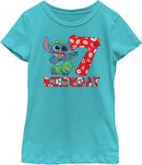 Lilo & Stitch Girl's Lilo & Stitch 7th Birthday Hula Dance Graphic T-Shirt