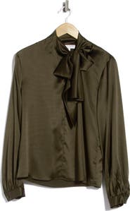 Ramy Brook Harry Silk Blend Tie Detail Top