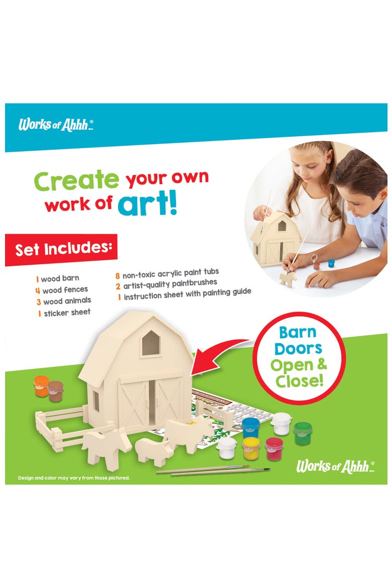 Country Farm Wood Wood Craft Kit, Alternate, color, Multicolor