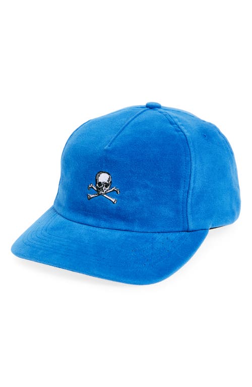 Noah Moleskin Baseball Cap in Blue 