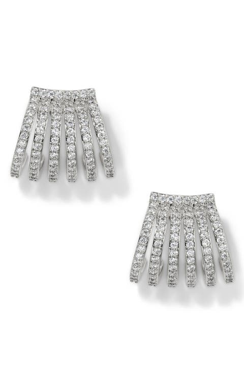 Gifted Cage Huggie Hoop Earrings