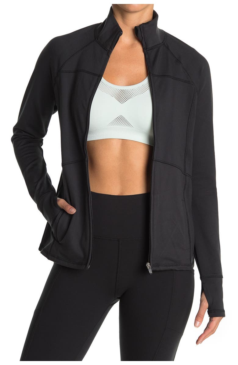 MARIKA Revival Zip Front Jacket, Alternate, color, Black