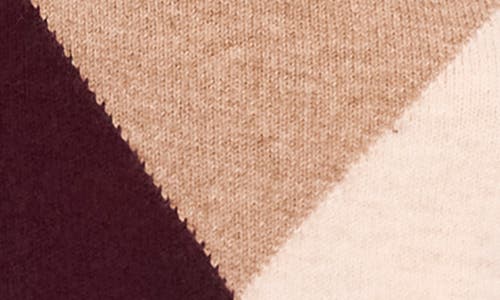 Halogen ® Argyle Mock Neck Sweater In Multi